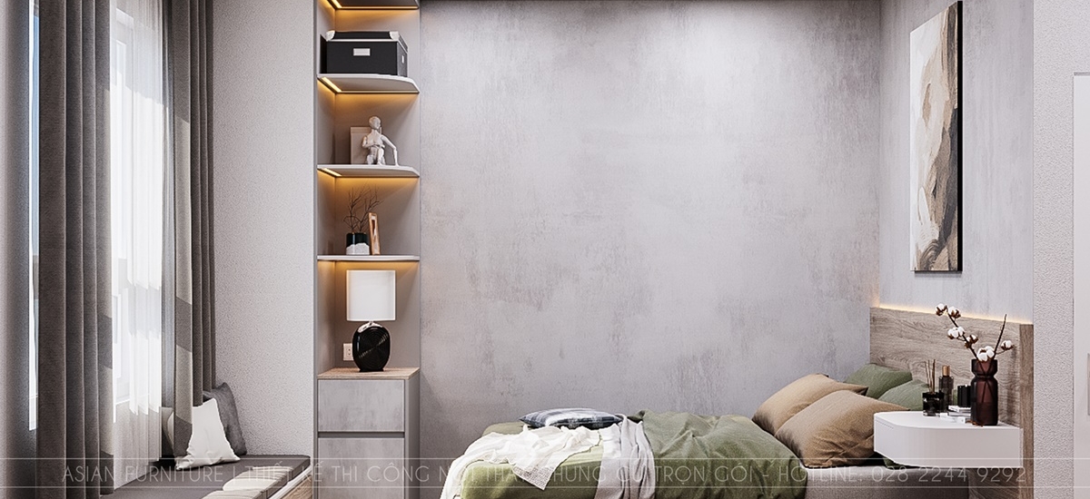 Thiết kế phòng ngủ master căn hộ Flemington 81m2 1