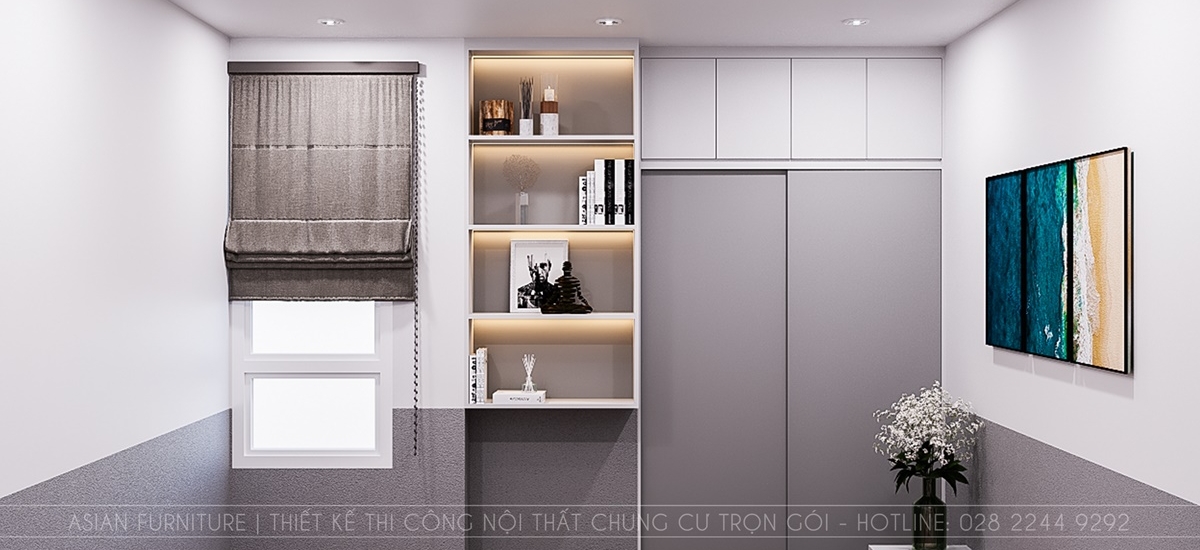 Thiết kế phòng ngủ 2 căn hộ Flemington 81m2 1