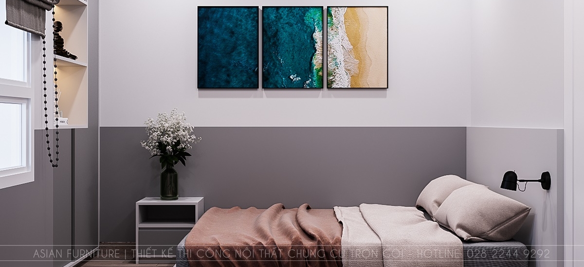 Thiết kế phòng ngủ 2 căn hộ Flemington 81m2