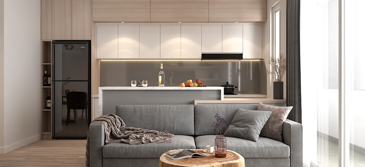 Thiết kế nội thất phòng khách Floria