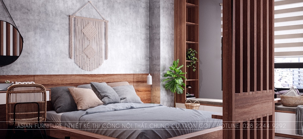 Thiết kế phòng ngủ master căn hộ Hommy 76m2 1