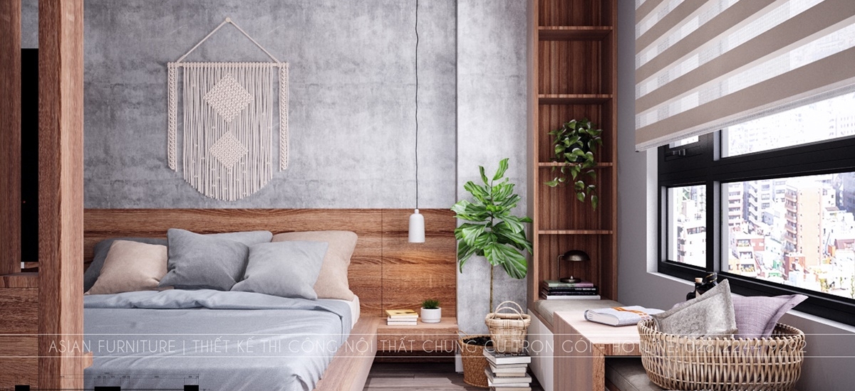 Thiết kế phòng ngủ master căn hộ Hommy 76m2 3