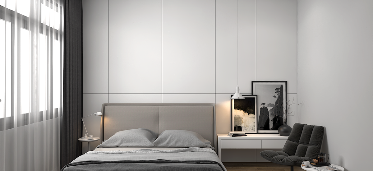 Thiết kế nội thất phòng ngủ Master căn hộ Lavila 200m2