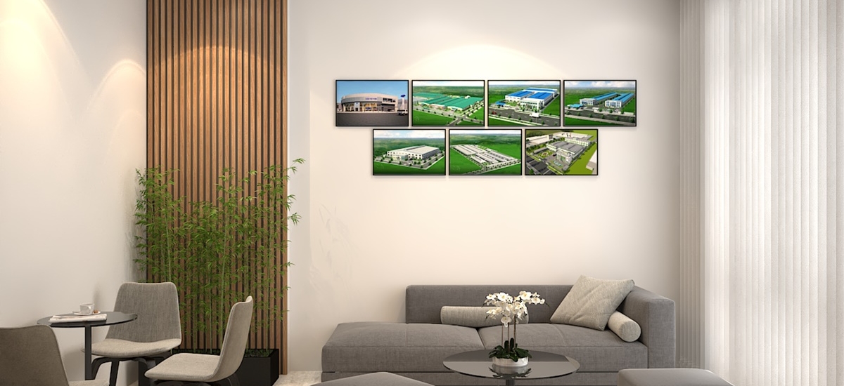 Nội thất được lựa chọn đồng bộ với gam xám sang trọng.