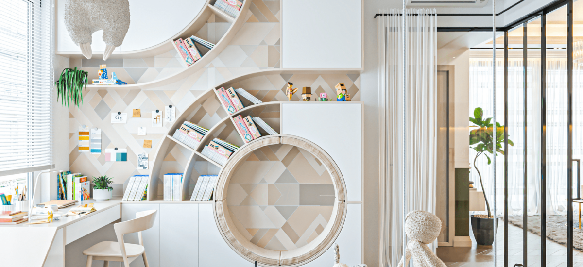 Thiết kế nội thất căn hộ The Antonia Type A - Phòng học tập & vui chơi 2