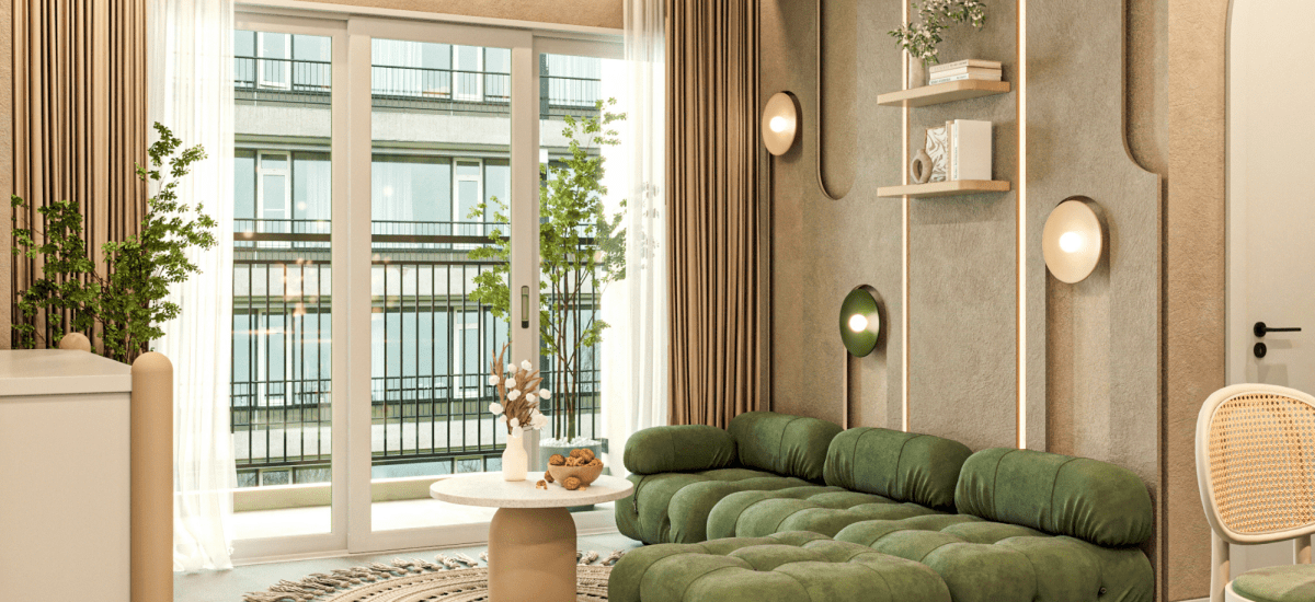 Thiết kế căn hộ The Antonia - Phòng khách 4